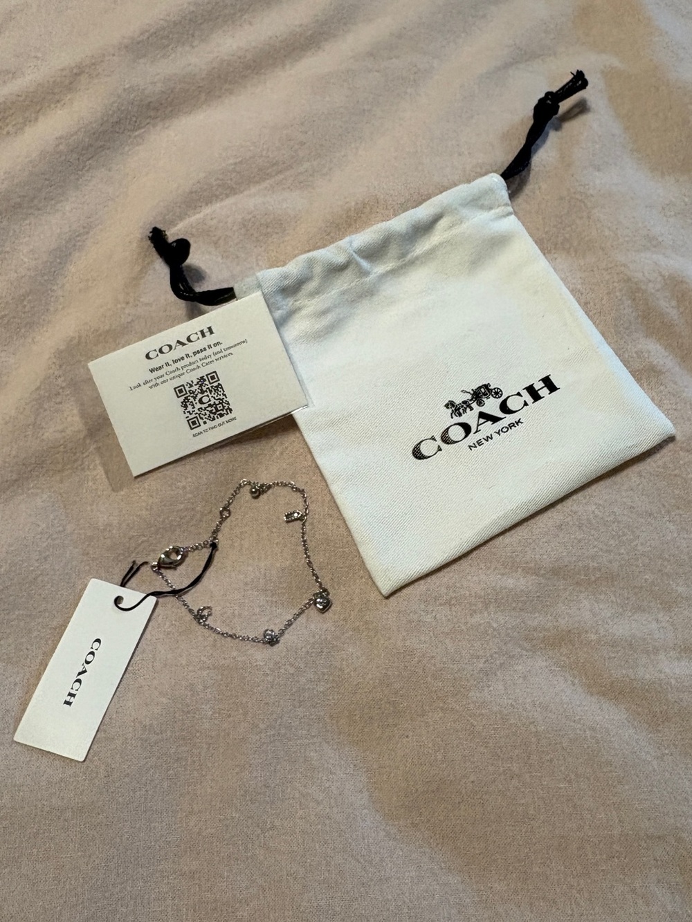 Coach Silver Charm Bracelet